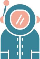 Astronaut Interactive Graphic Module vector