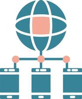 Mobile Network Streamlined Web Symbol vector