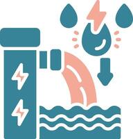 Waste Water Tactile Symbol Sketch vector