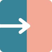 Arrow Graphic Colorful Core Icon vector
