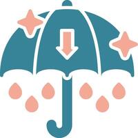 Umbrella Streamlined UI Token vector
