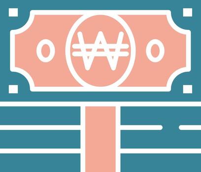 Won Bold Interface Object vector