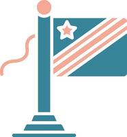 Democratic Republic Flag Efficient Symbol Sketch vector