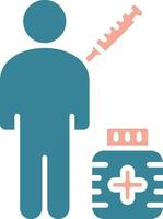 Vaccinations Global App Emblem vector