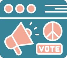 Campaign Futuristic Core Icon vector