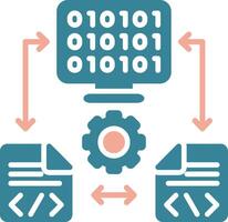 Coding Colorful Line Art vector