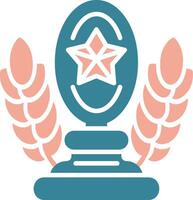 Trophy Star Dynamic Grid Token vector