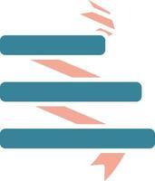 Folded Ribbon Bold Graphic Module vector