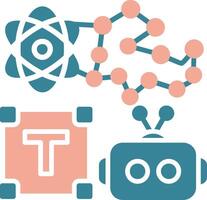 Text Futuristic Graphic Module vector