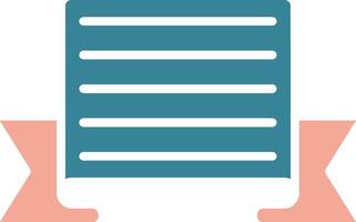 Ribbon Folds Expressive Symbol Sketch vector