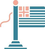 Greece Flag Futuristic UX Form vector