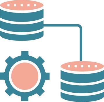 Server Neon System Element vector
