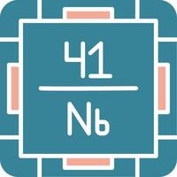 Niobium Tactile Symbol Sketch vector