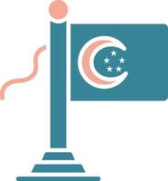 Singapore Flag Virtual Core Icon vector
