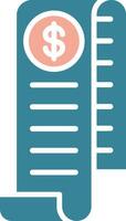 Receipt Virtual Core Icon vector