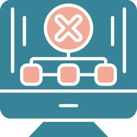 No Connection Intuitive Icon Fragment vector