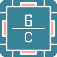 Carbon Simplified Icon Fragment vector