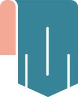 Down Arrow Colorful Style Glyph vector