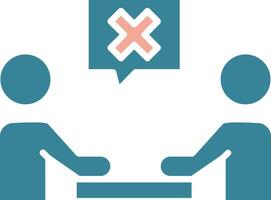 Meeting Cancel Tactile UX Display vector