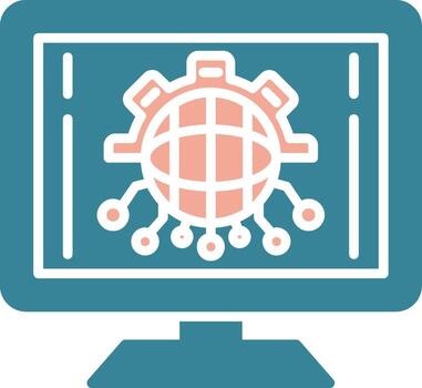 Digital Transformation Dynamic Symbol Sketch vector