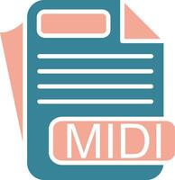MIDI Crystal Core Icon vector