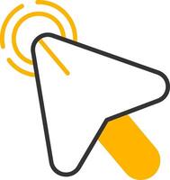 Quick Double Click Line Two Color vector