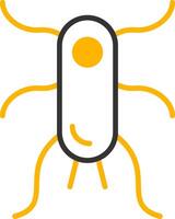 Escherichia coli Bacteria Icon Line Two Color vector