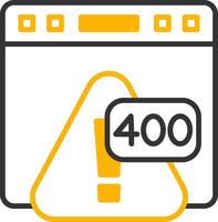 Error 400 Bad Request Syntax Line Two Color vector