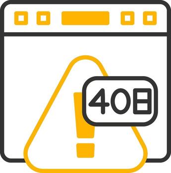 Error 408 Request Timeout Occurred Line Two Color vector