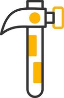 Heavy Duty Claw Hammer Line Two Color vector