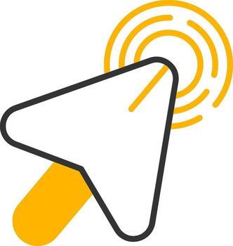 Context Menu Right Click Line Two Color vector