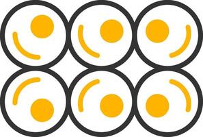 Staphylococcus aureus Culture Line Two Color vector