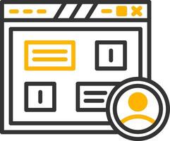 User Friendly Interface Experience Line Two Color vector