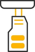Foot Accelerator Pedal Line Two Color vector