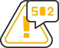 Gateway Error Bad Gateway Line Two Color vector