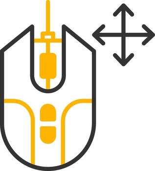 Drag and Move Object Line Two Color vector