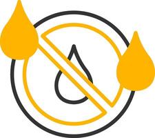 Urban Water Shortage Crisis Line Two Color vector
