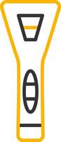 Stainless Steel Tongue Scraper Line Two Color vector