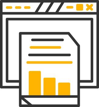 Website Analytics and Metrics Line Two Color vector