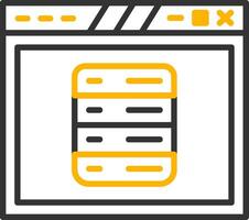 Navigation Dropdown Menu Design Line Two Color vector