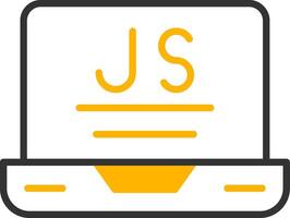 Node js Runtime Environment Line Two Color vector