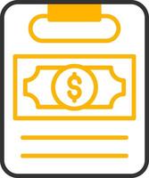 Loan Monthly Payment Schedule Line Two Color vector