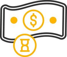 Payment Pending Client Approval Line Two Color vector