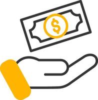 Personal Loan Application Form Line Two Color vector