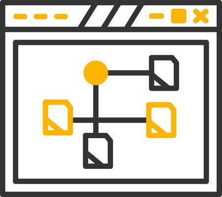 Structured Page Layout Grid Line Two Color
