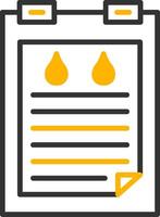Environmental Water Quality Report Line Two Color vector