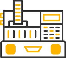 Point of Sale Register Line Two Color vector