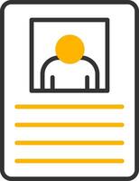 International Passport Control Line Two Color vector