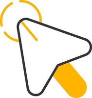 Single Screen Tap Line Two Color vector