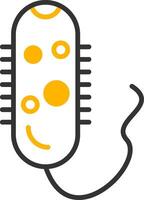 Vibrio cholerae Cholera Pathogen Line Two Color vector